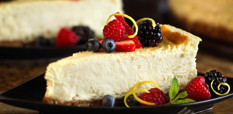 Belgioioso Mascarpone cheesecake with berries and citrus peel