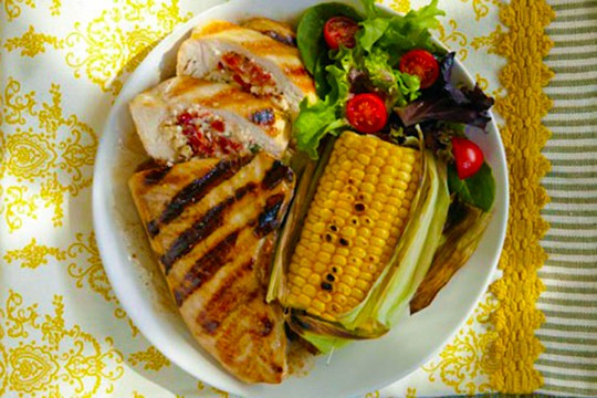 Grilled Cheese-Stuffed Chicken