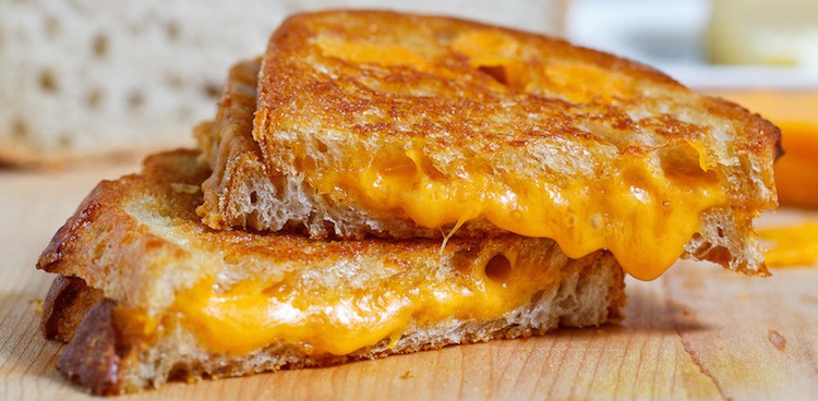 Classic grilled cheese sandwich