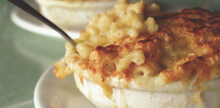 Macaroni and cheese au Gratin from Chef Ashley Christensen's Poole’s Diner