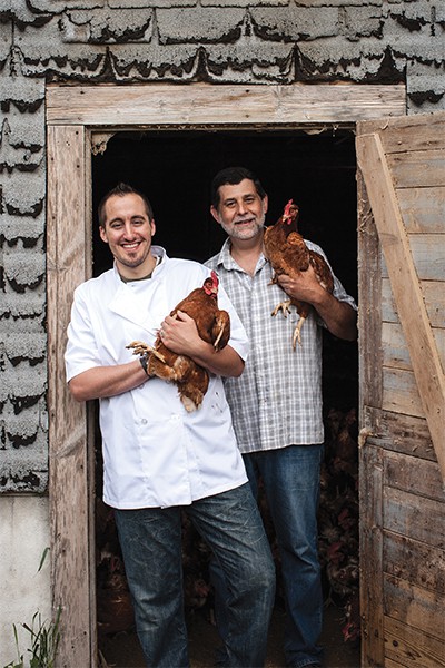 Derek Wagner (Nicks on Broadway, Providence, R.I.) + Paul Baffoni (Baffoni's Poultry Farm, Johnston, R.I.)