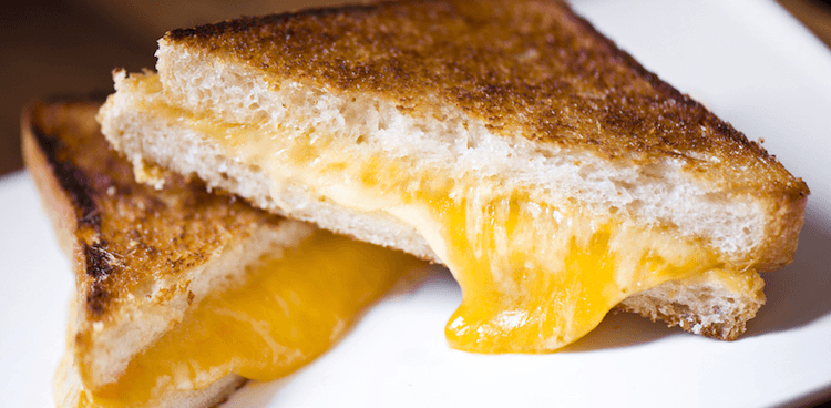 Melty grilled cheese