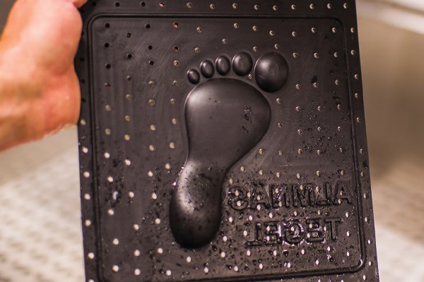 The footprint mold used on Almnäs Tegel cheese