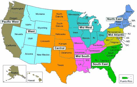 regions