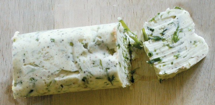 Homemade Garlic Chive Butter