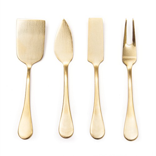 Gold Cheese Knives Set