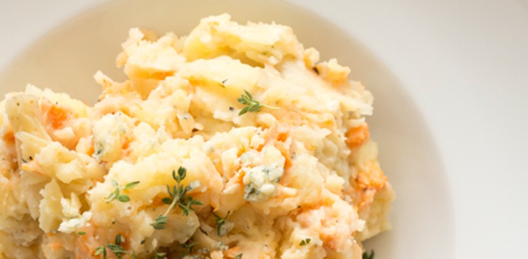 Beecher's Smokey Blue Smashed Potatoes