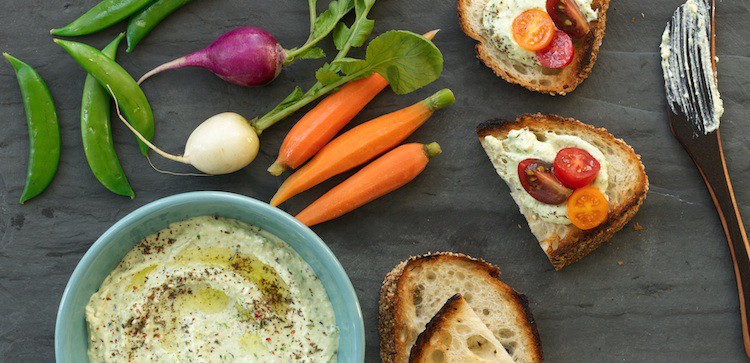 Whipped Feta with Spring Onion and Za’atar
