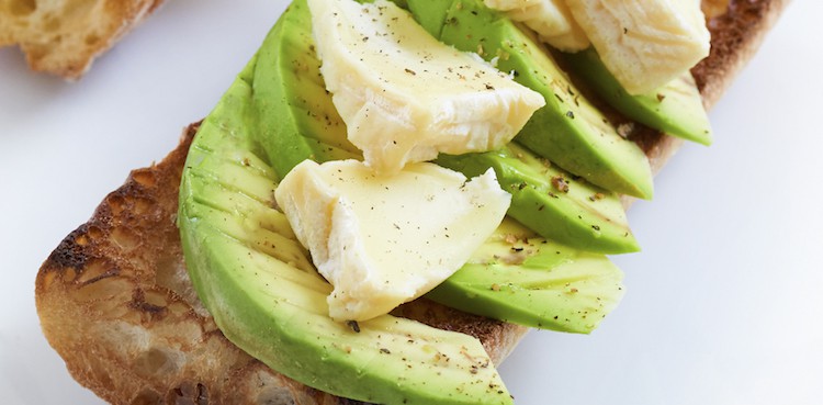 Garlicky Avocado Toast with Crottin de Chavignol