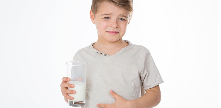 lactose intolerant child