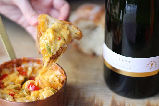 Peju Province Winery's Sparkling Cheese Fondue