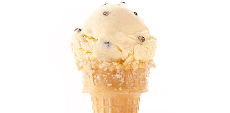 Peppercorn Soft-Ripened Cheese Ice Cream