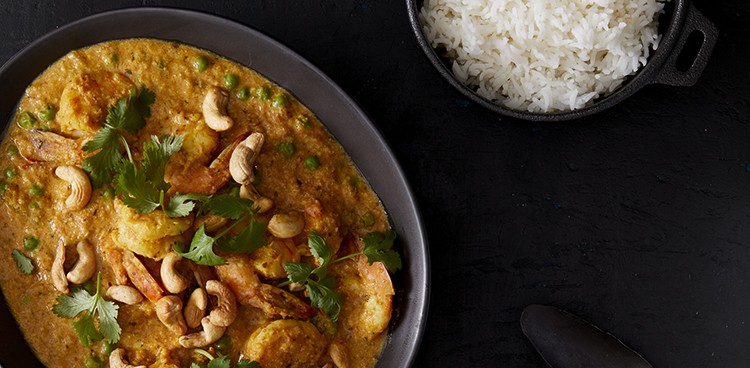 shrimp and cashew curry