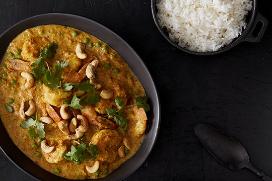 shrimp and cashew curry