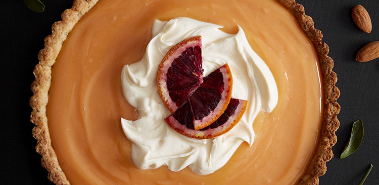 orange-almond tart