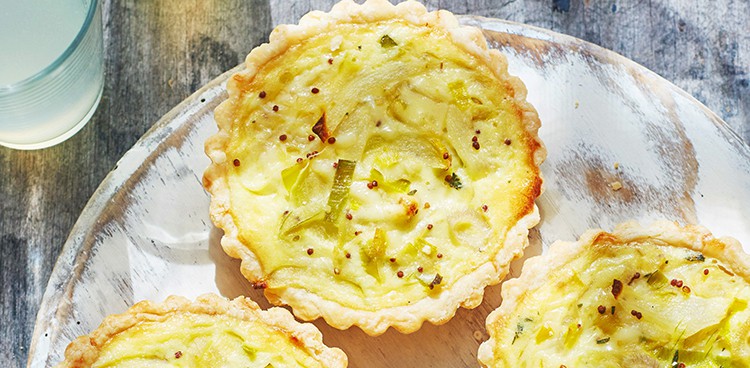 three-allium quiches