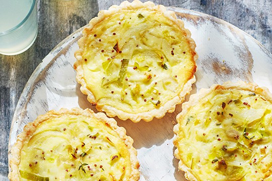 three-allium quiches