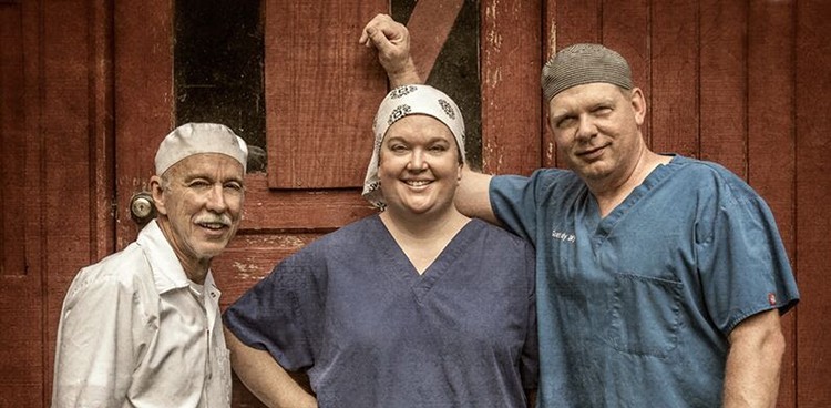 Steve Tate, Carrie Routh Bradds, and Bobby Bradds of Goat Lady Dairy