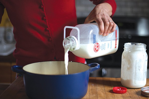 step 1: add milk