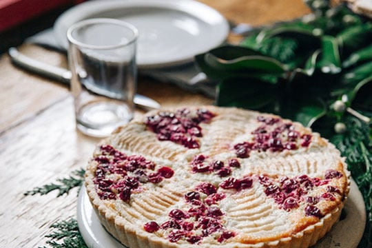 cranberry tart