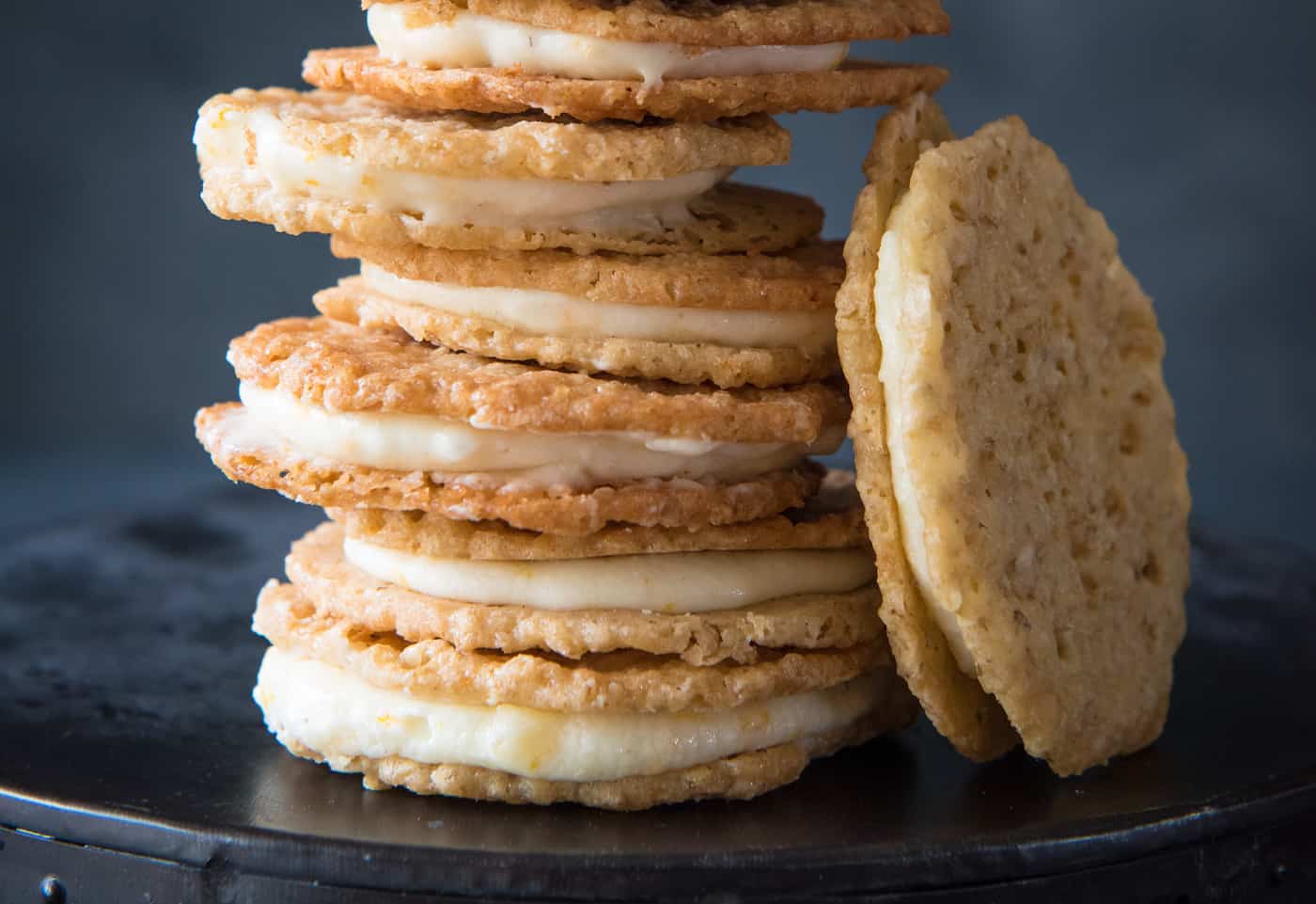 Oatmeal-Ginger Sandwiches with Goat Cheese