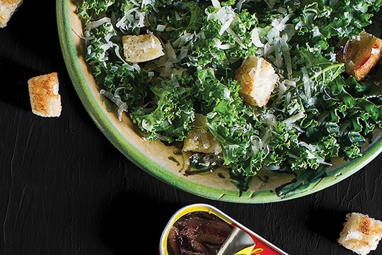 kale caesar salad