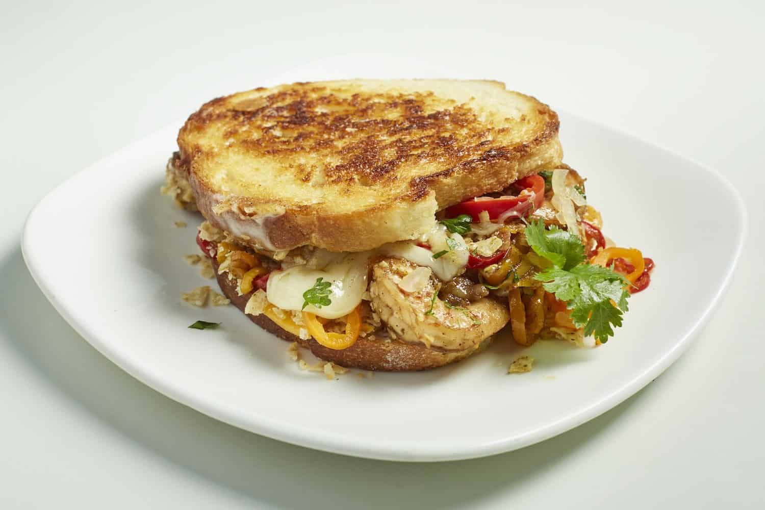 Shrimp Grilled Cheese Tortilla Chips