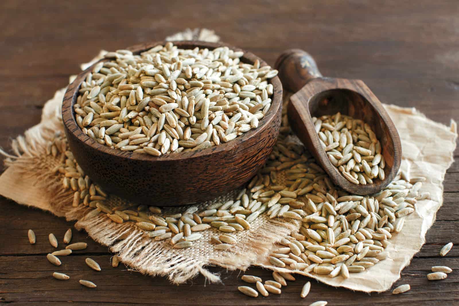 a bowl full of rye