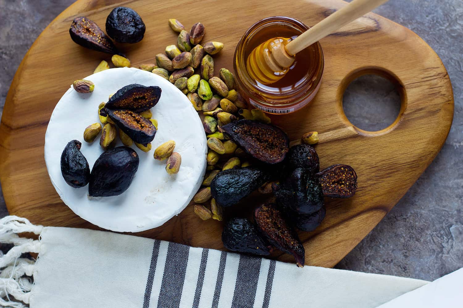 Honey-Baked Brie with Pistachios
