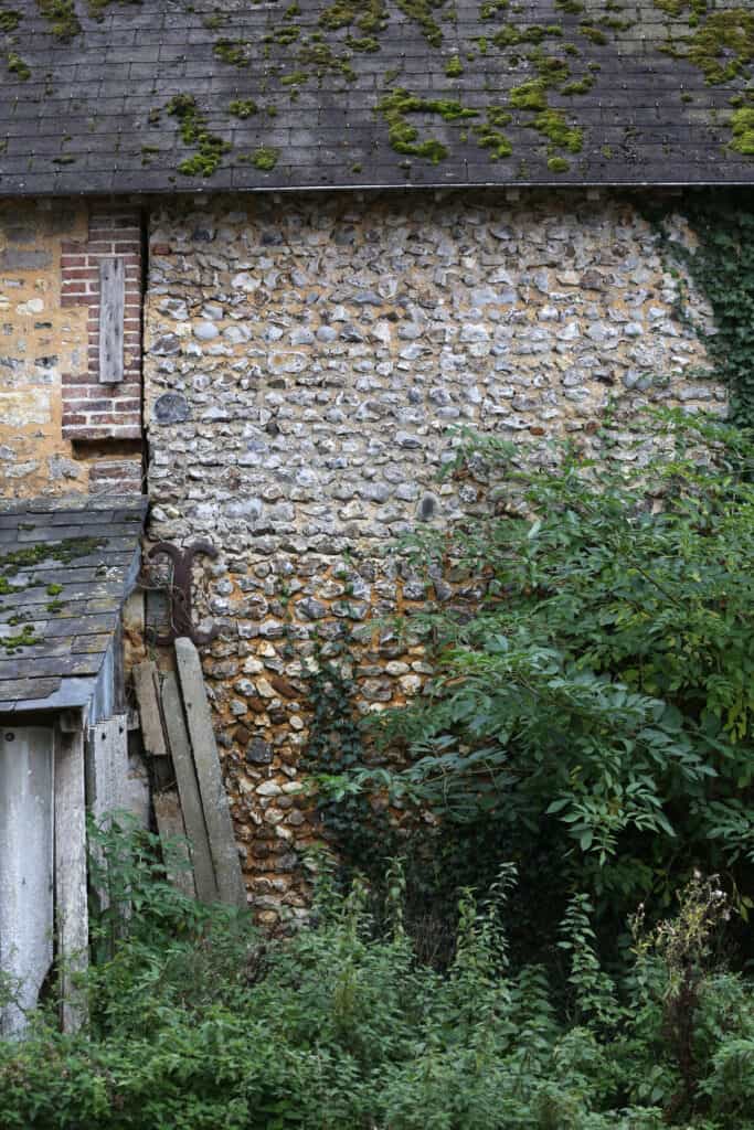 The stone house on Mylene’s property. 